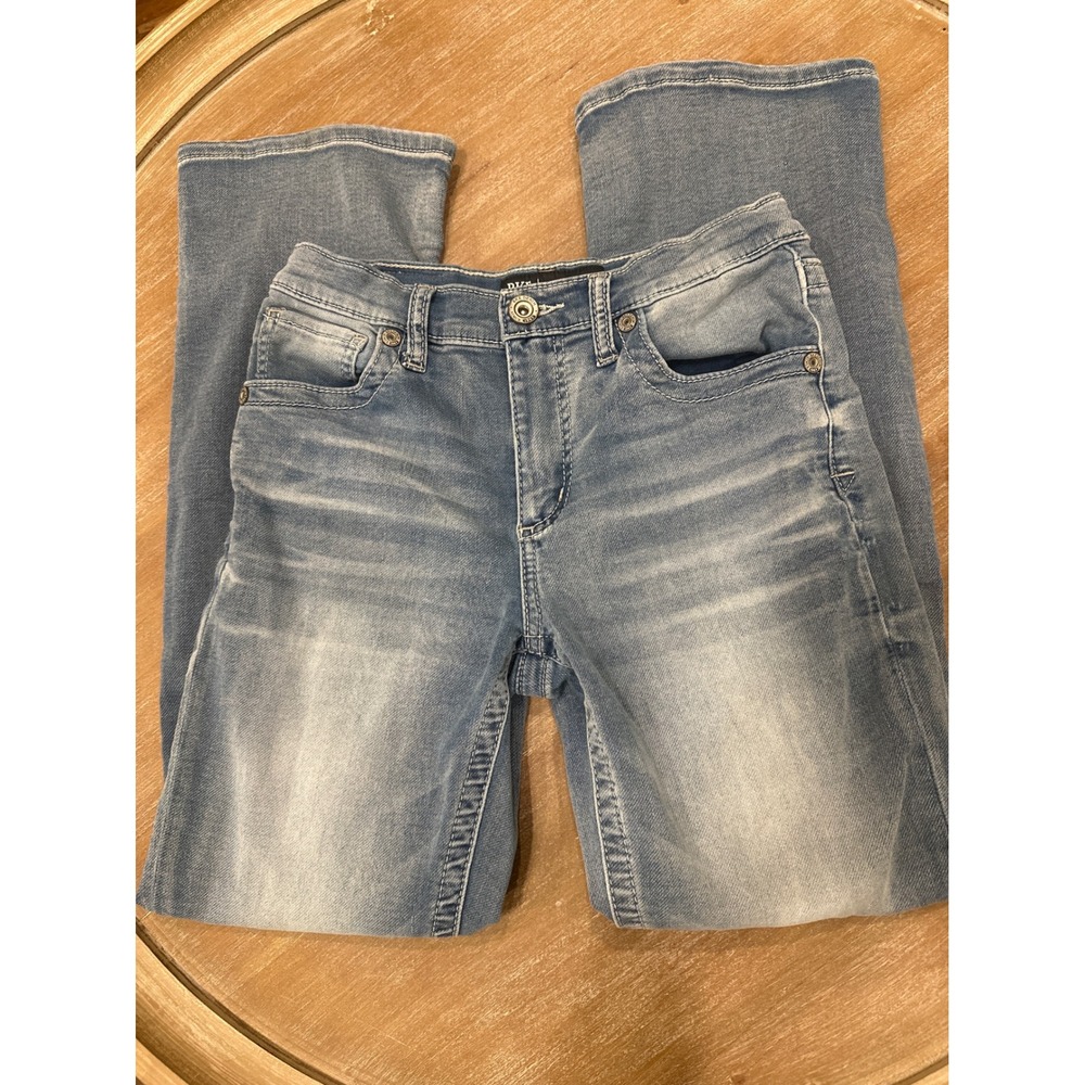 BKE Conner Bootcut Jeans Girls Size 14 Light Wash Adjustable Waist GBK9053